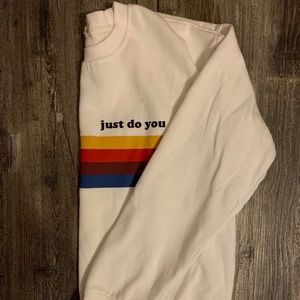 crew neck just do you sweater